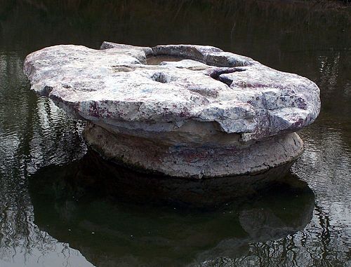 The Round Rock at Brushy Creek — the landmark that gave Round Rock, Texas its name