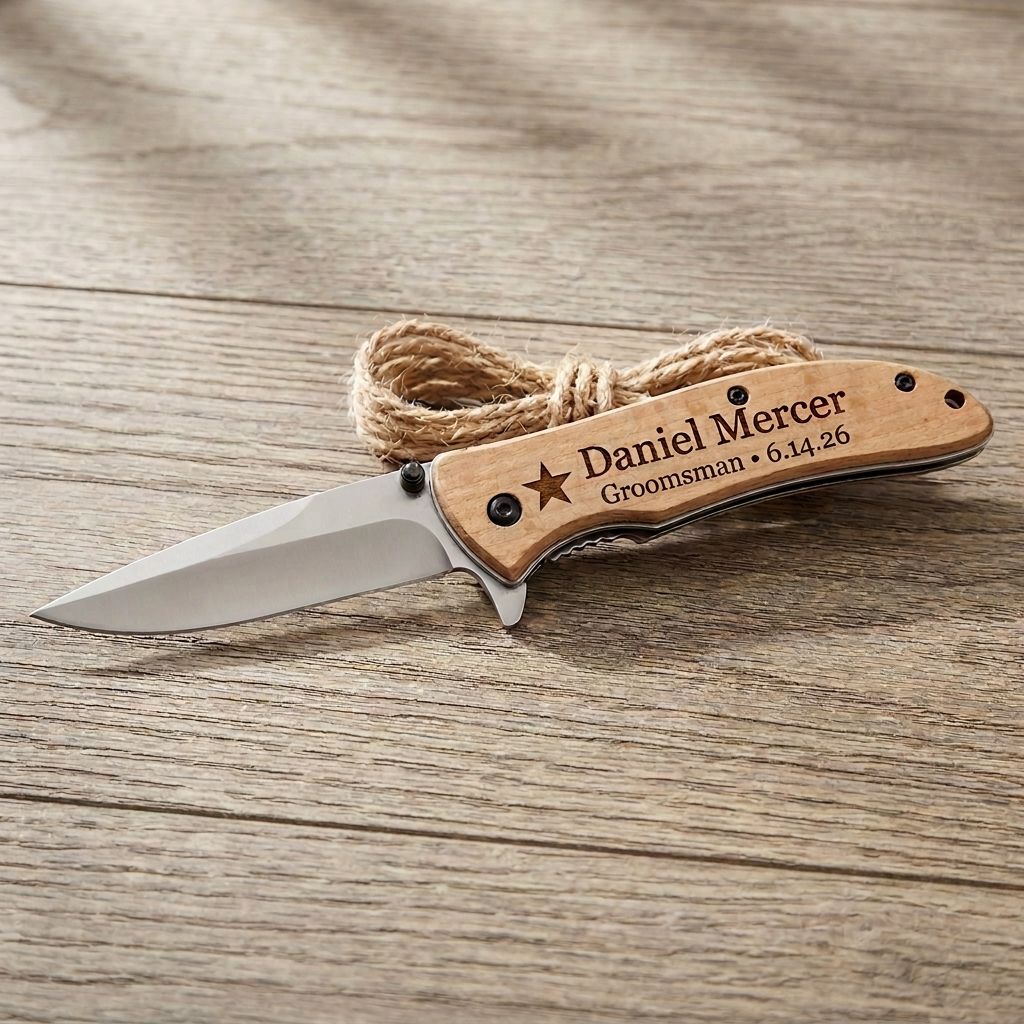 Wood-Handle Pocket Knife