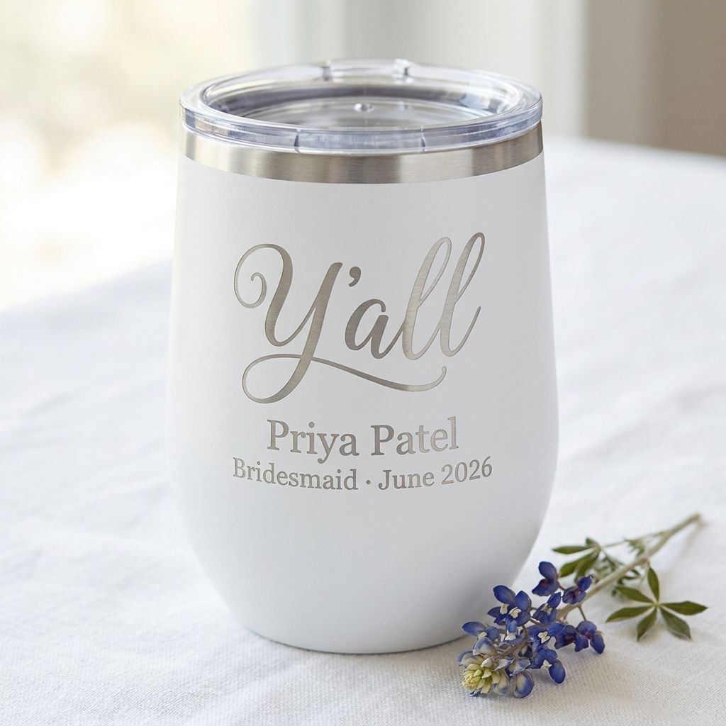 "Y'all" Texas Bridesmaid Tumbler