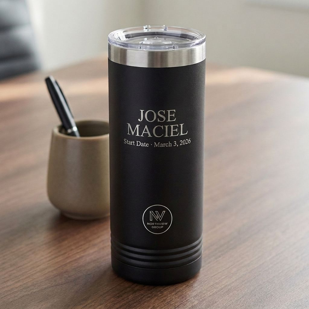 Company Logo + Employee Name Tumbler