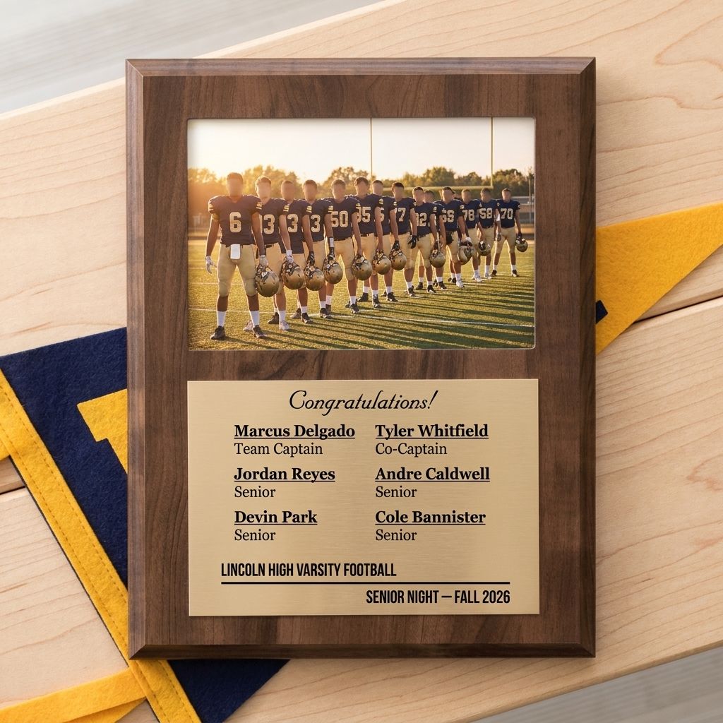 Sports Banquet Centerpiece Plaque
