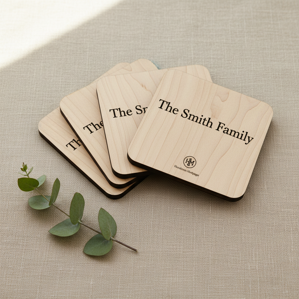 Loan Officer Logo Coaster Set