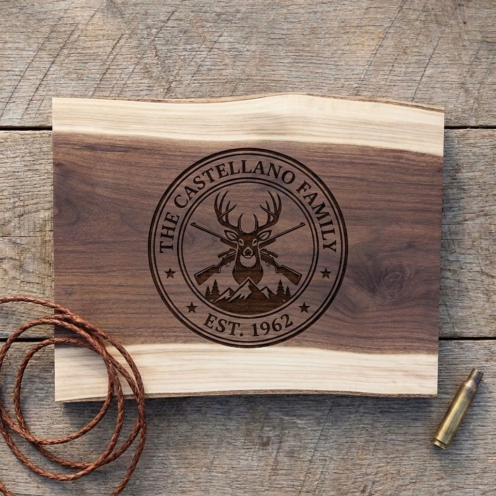 Black Walnut Branded Plaque