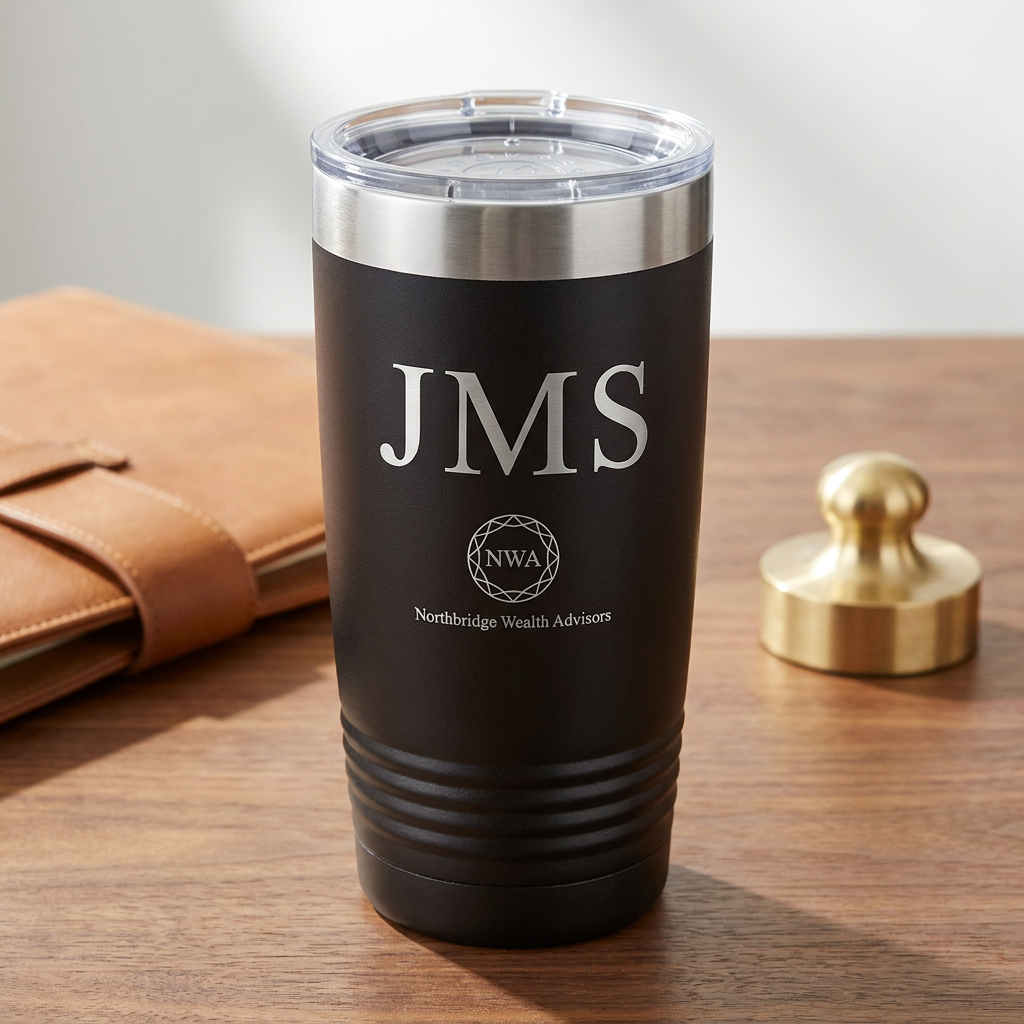 Firm Logo + Client Initials Tumbler