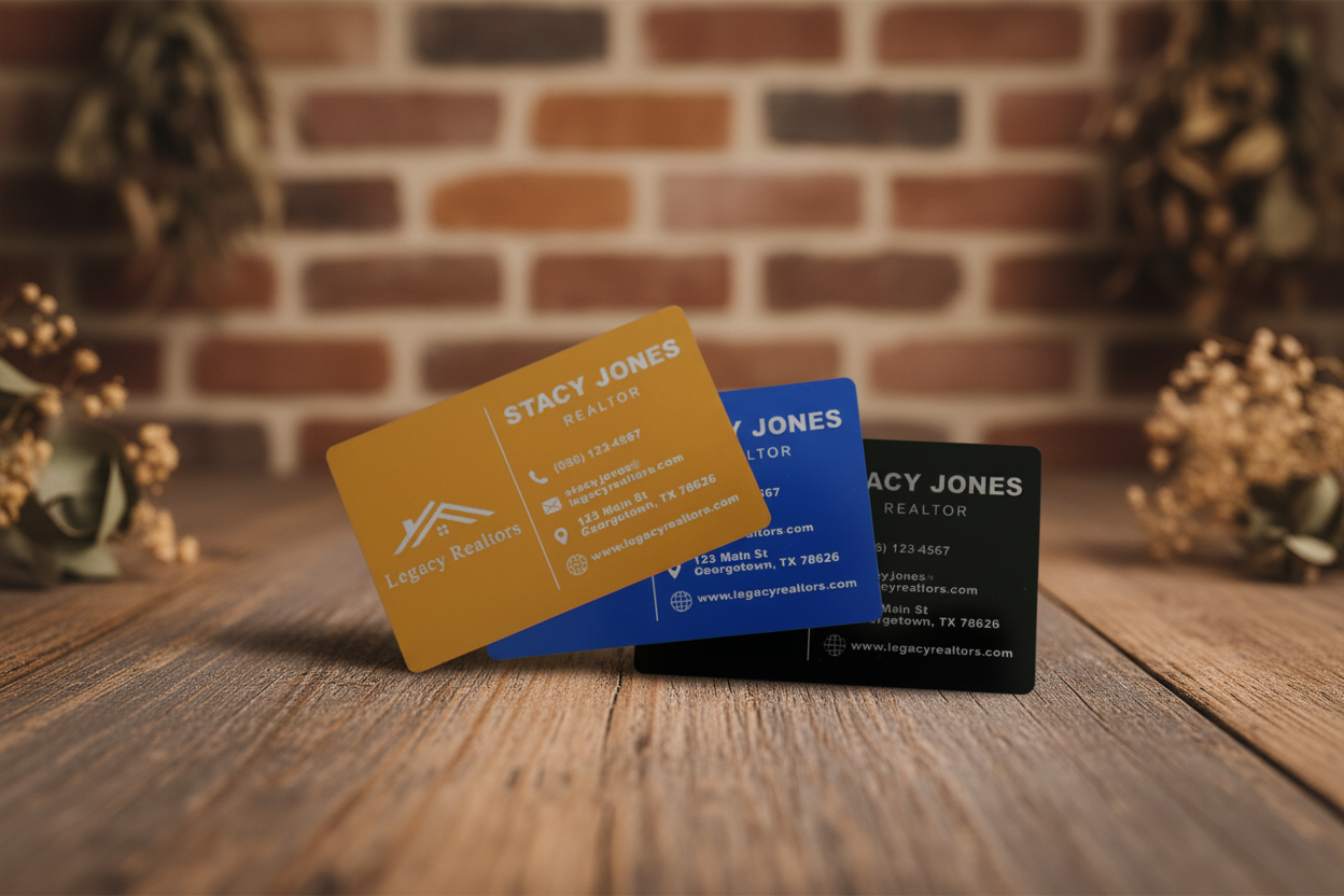 Aluminum Business Cards