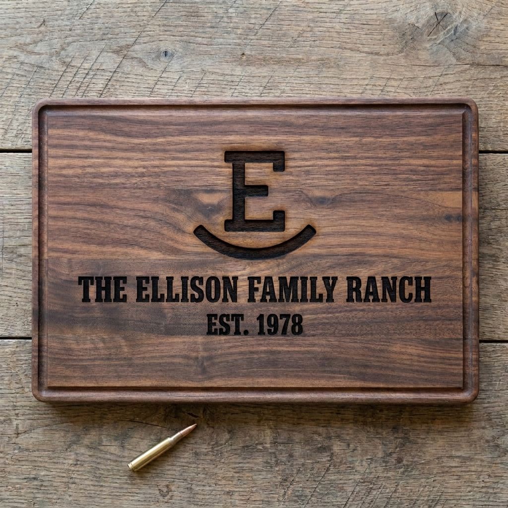 Ranch Brand Engraved Cutting Board