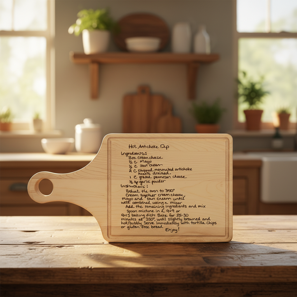 Family Recipe Engraved Cutting Board