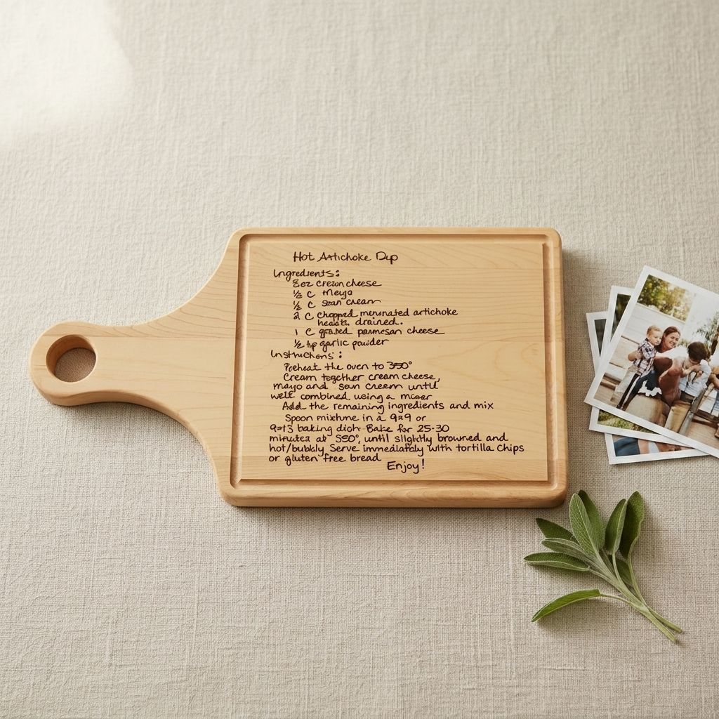 Family Recipe Engraved Cutting Board