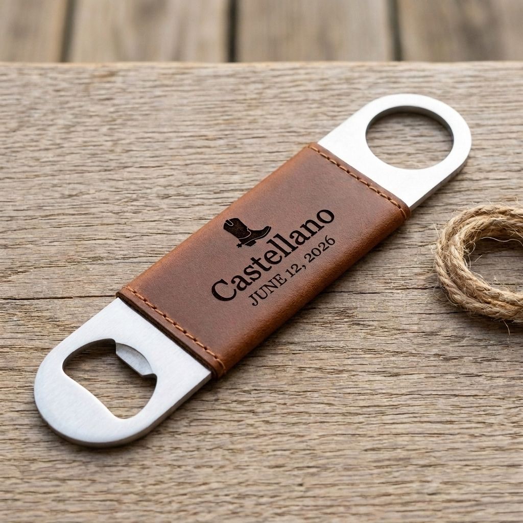 Cowboy Boot Engraved Bottle Opener