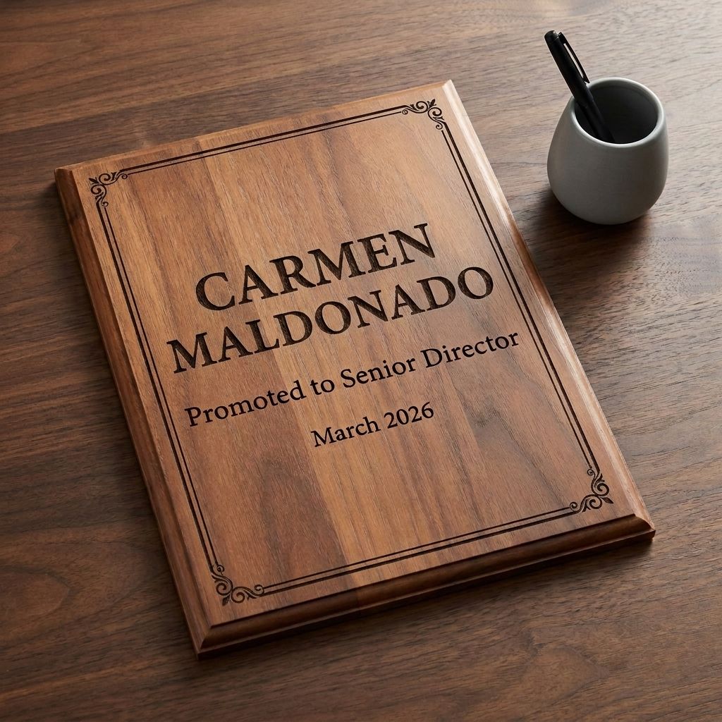 Promotion Milestone Plaque