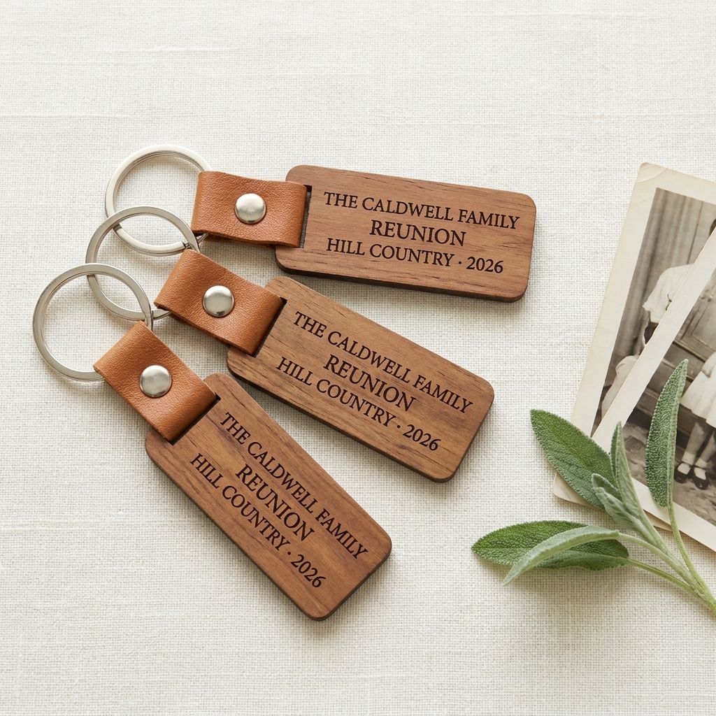 Bulk Engraved Reunion Keychain