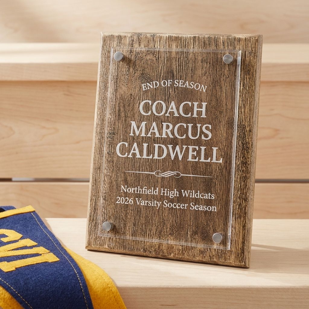 End-of-Season Coach Plaque
