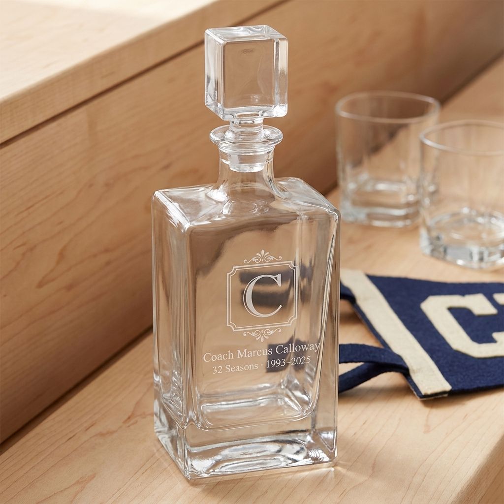 Coach Retirement Decanter Set