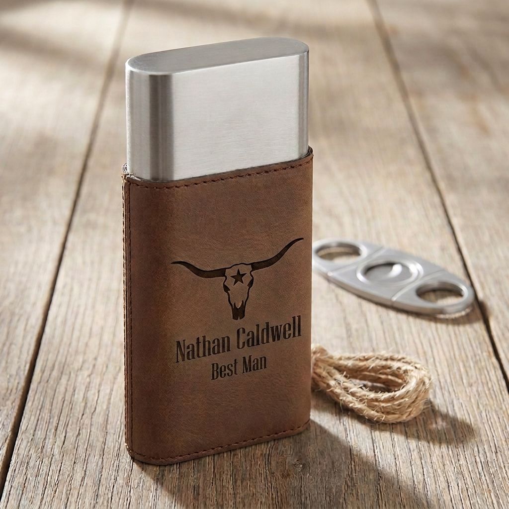 Engraved Cigar Travel Case