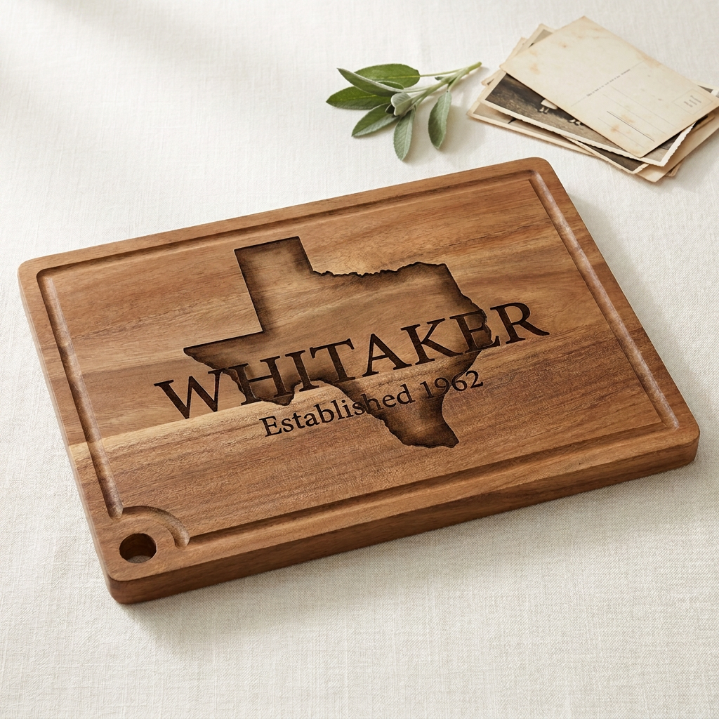 Family Surname Cutting Board (Heirloom Centerpiece)
