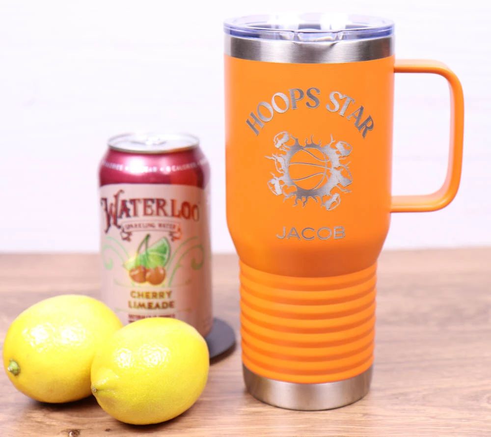 Travel Mug 20 oz. Vacuum Insulated Tumbler with Slider Lid - Sports