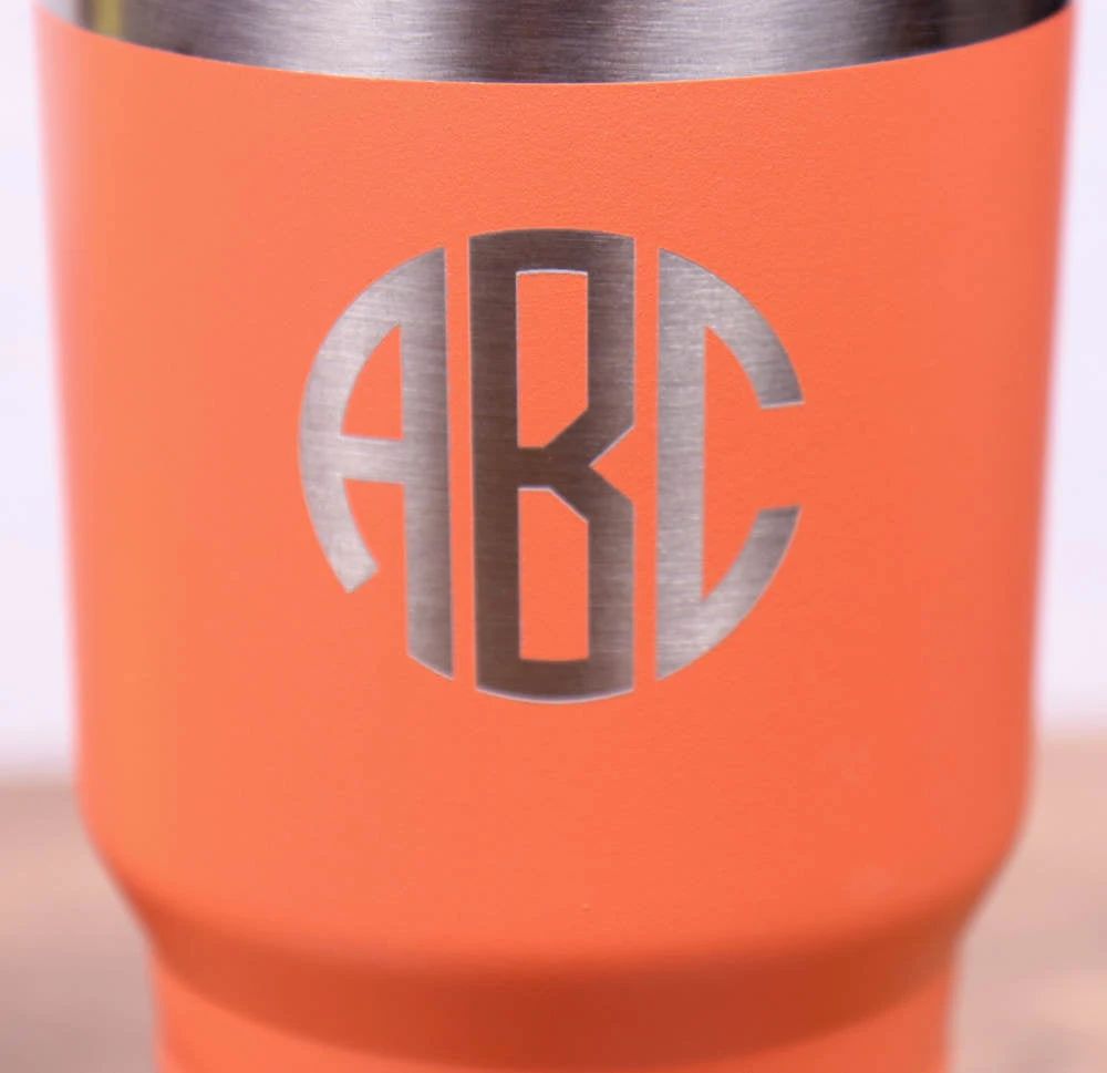 30 oz. Vacuum Insulated Tumbler with Slider Lid - Monogram
