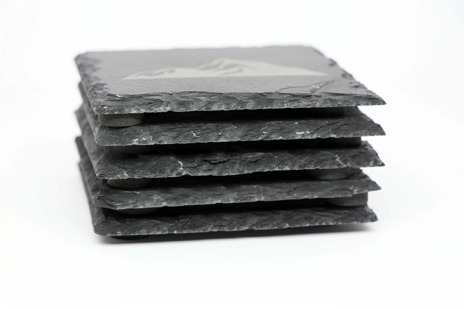 Winter Hike Coaster Set - Square Slate