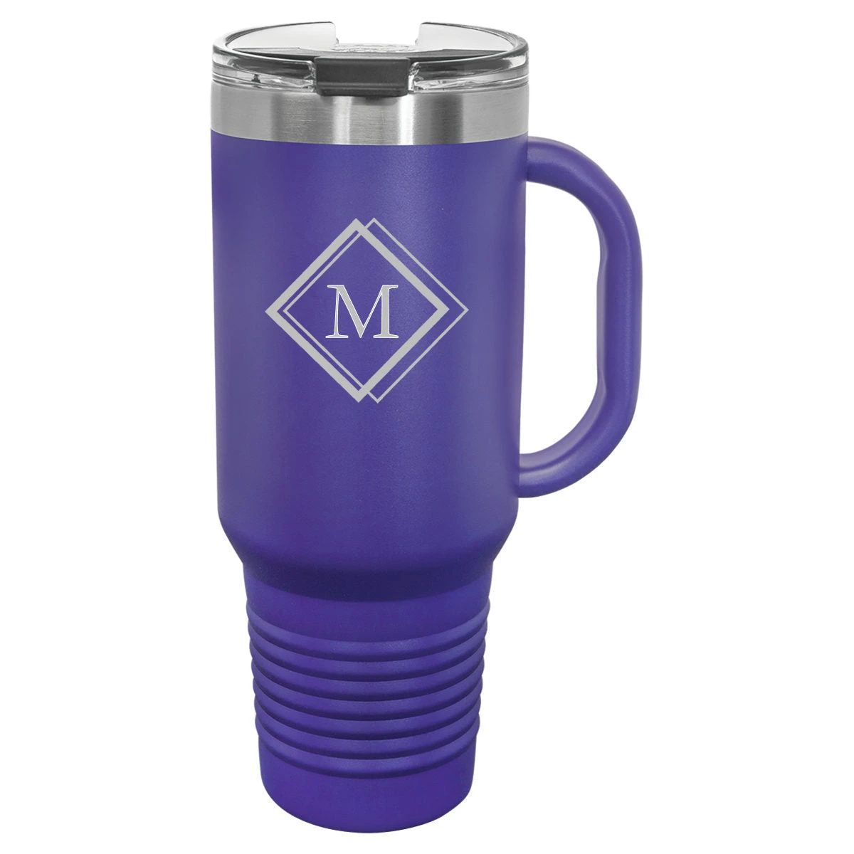 Travel Mug 40 oz. Vacuum Insulated Tumbler with Straw - Monogram