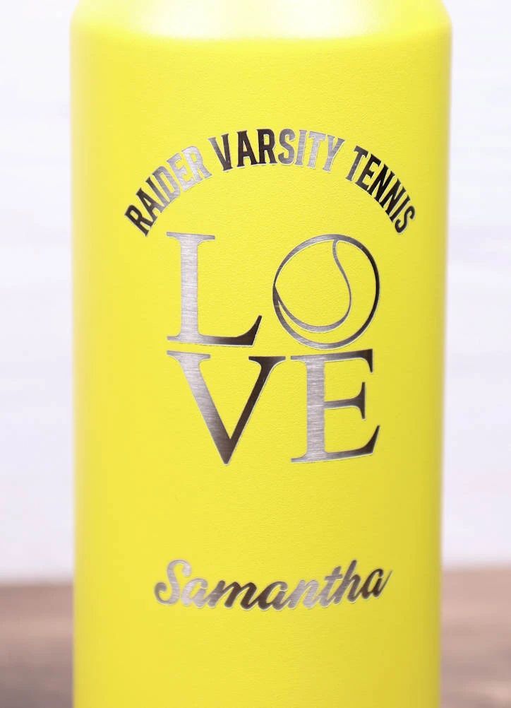 32 oz. Double Wall Insulated Water Bottle with Flip Top Straw - Sports