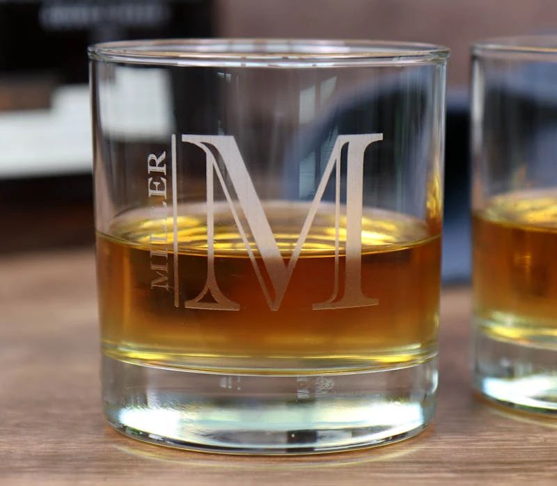 Rocks Glass 10.5 Ounce - Monogram