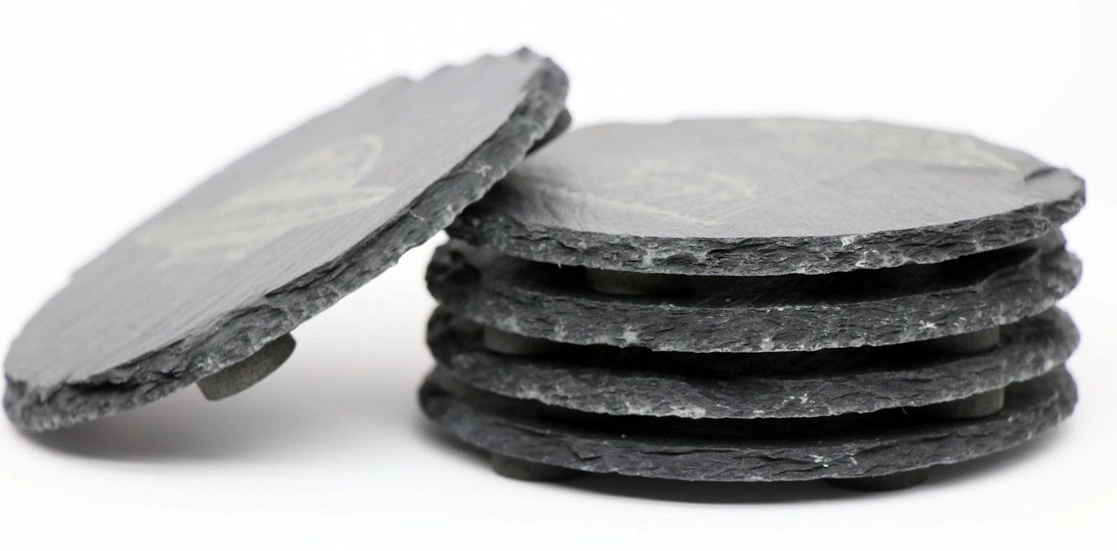UFO Coaster Set - Round Slate